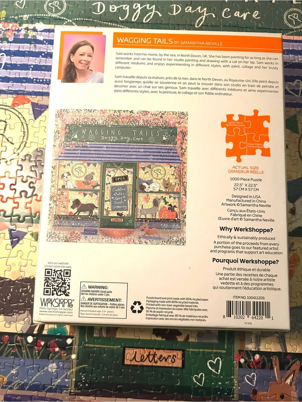 Werkshoppe Wagging Tails 1000 Piece Puzzle - Picture 3 of 4